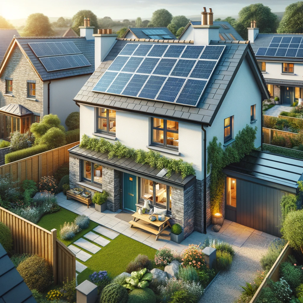 Energy-efficient home in Swansea with solar panels - EPC Swansea.
